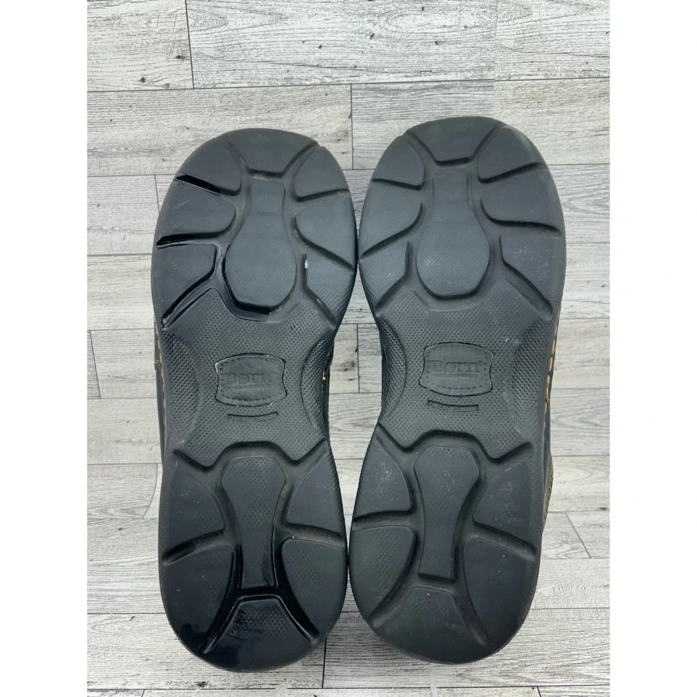 Born Men Black Leather Slip On Moc Toe Loafers‎ Shoes M3663 CCI15 Size 12M